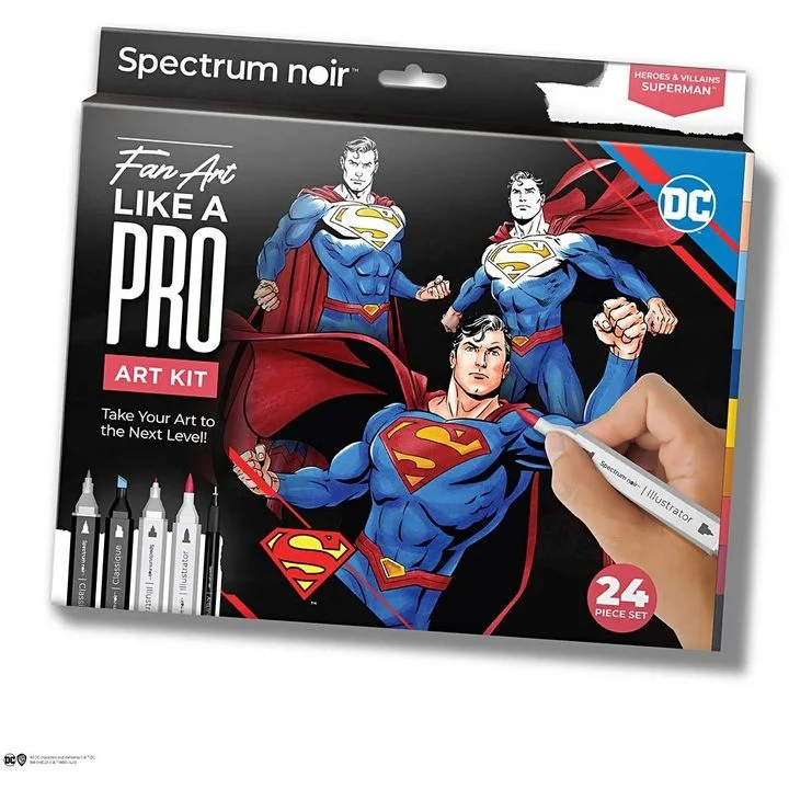 Superman Art Set for Illustration