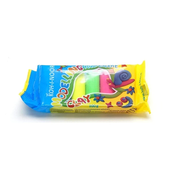Koh-I-Noor Fluorescent Modeling Clay, Set of 5 Colors