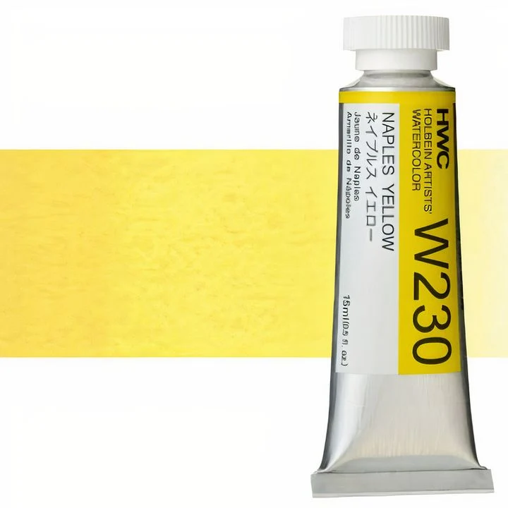 Holbein Artists Professional Watercolors, 15 ml, Yellow Shades