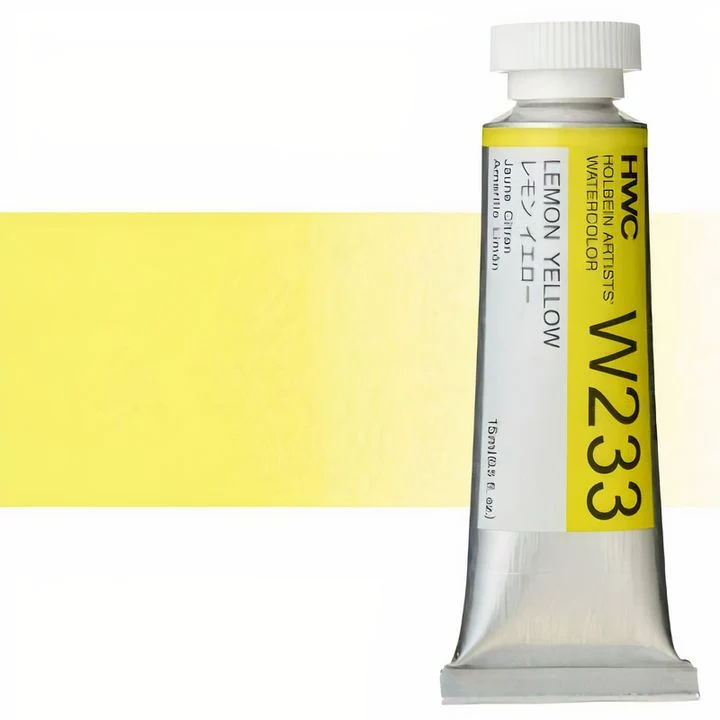 Holbein Artists Professional Watercolors, 15 ml, Yellow Shades