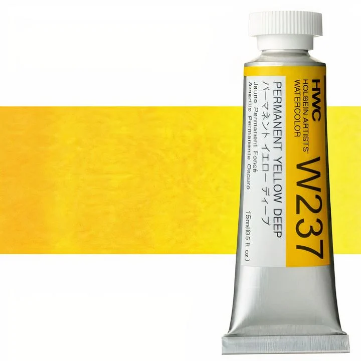 Holbein Artists Professional Watercolors, 15 ml, Yellow Shades