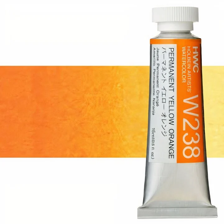 Holbein Artists Professional Watercolors, 15 ml, Yellow Shades