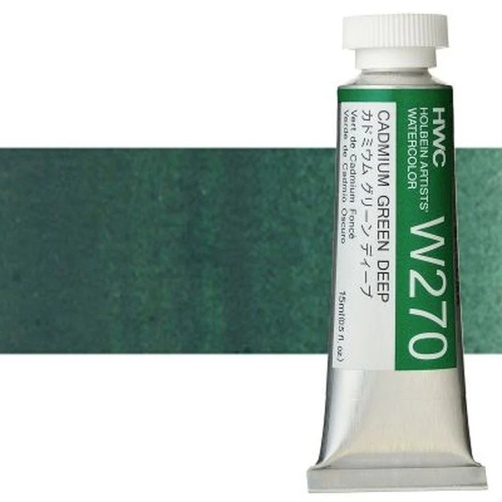 Holbein Artists Professional Watercolors, 15 ml | Green Shades