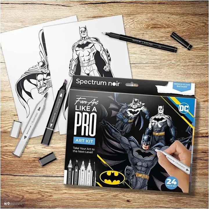 Batman Art Illustration Set