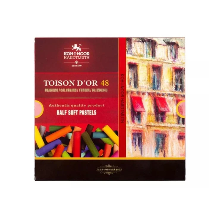 Toison d’Or Half-Size Soft Pastels, Set of 48