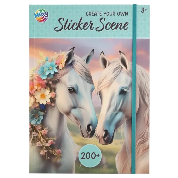 MOXY Horse Sticker Book A4 - 200+ Stickers Creative Activity