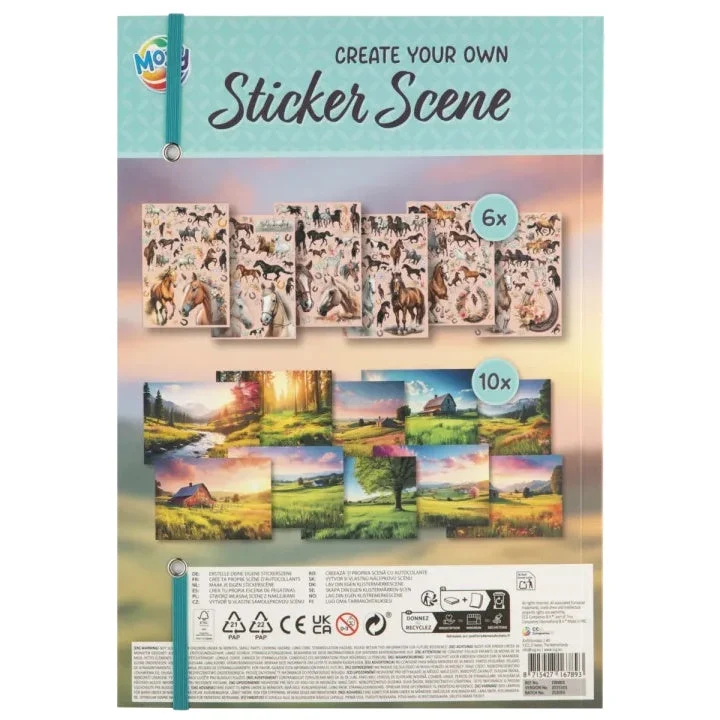 MOXY Horse Sticker Book A4 - 200+ Stickers Creative Activity