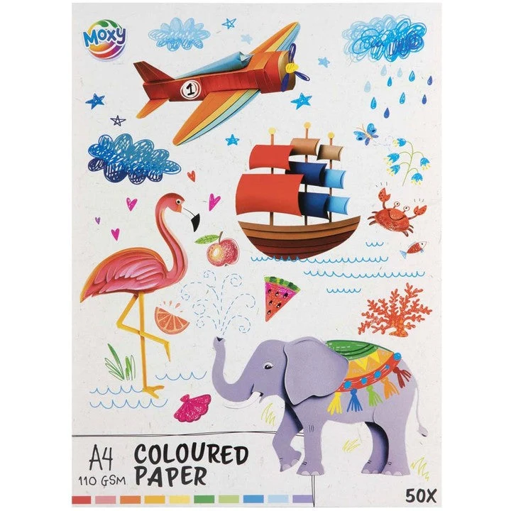 MOXY Colored Paper A4 - 50 Sheets 110 GSM