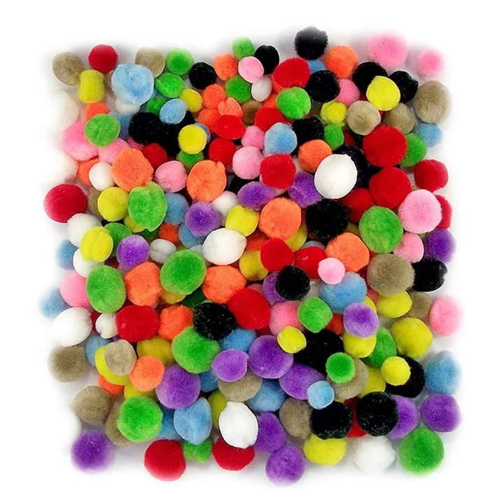 Colored Acrylic Pom-Poms | 300 pcs