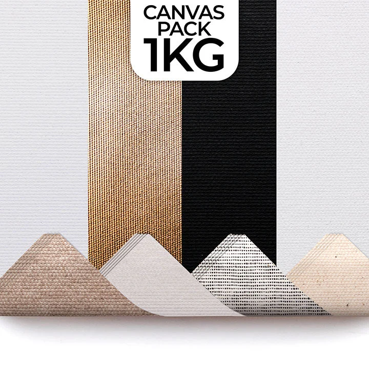ARTMiE Canvas Mix, 1 kg – Professional, Eco, Black, and Gold