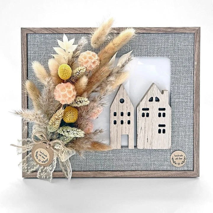 Mini Dried Bouquet "Beige Touch" / 20 cm