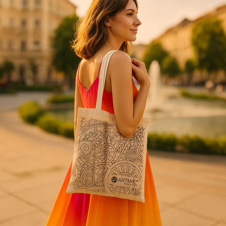 ARTMiE Bag with Print to Color, 37.5 x 41.5 cm