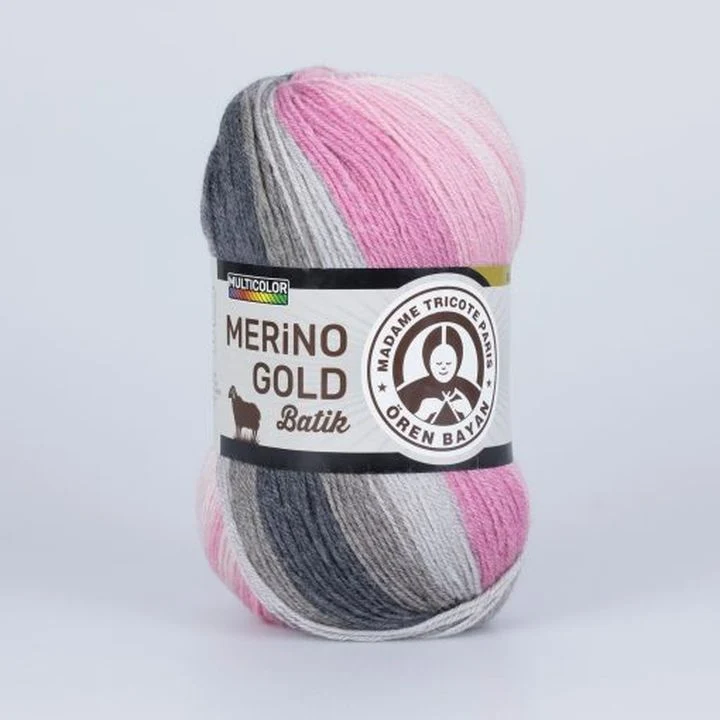 Madame Tricote Paris Merino Gold Batik Knitting Yarn 100 g