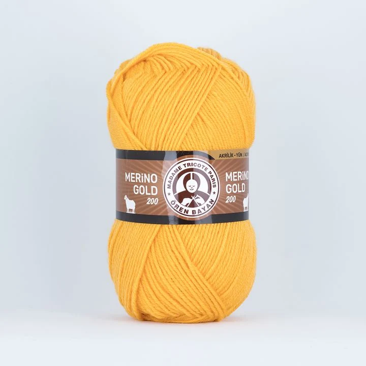 Madame Tricote Paris Merino Gold 200 Knitting Yarn - 100 g