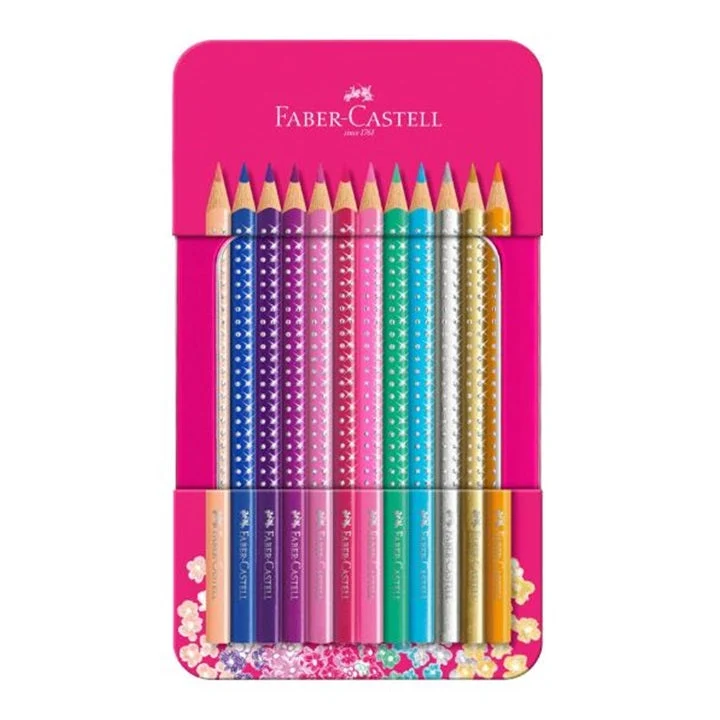 Faber-Castell Sparkle Colored Pencils, Set of 12