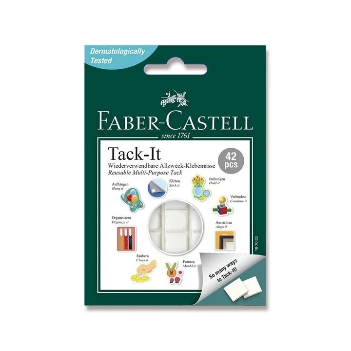 Faber Castell Tack It Adhesive Putty, 42 pcs
