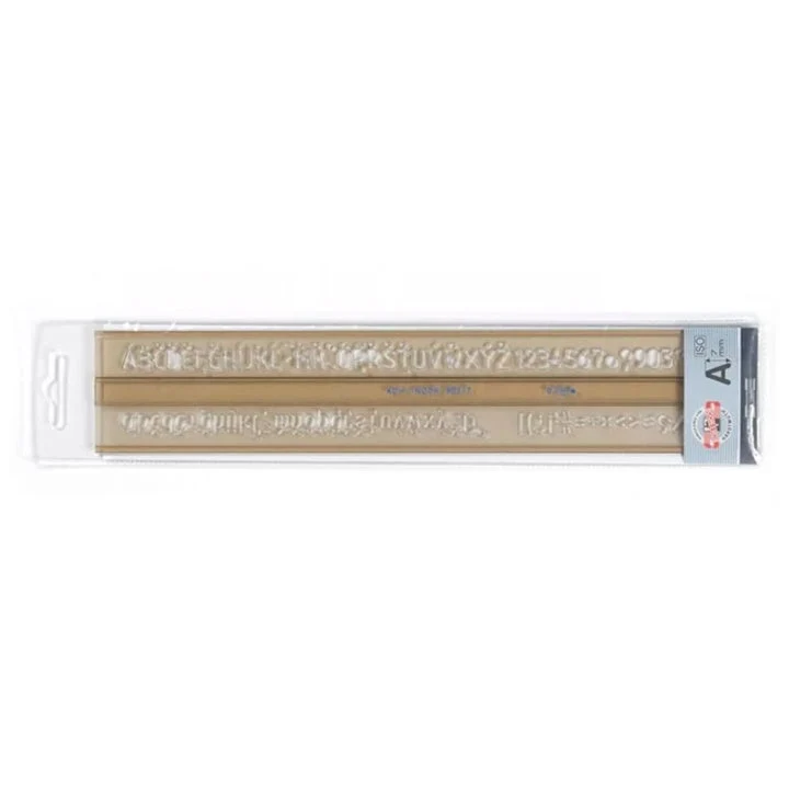Koh‑i‑Noor Technical Template ISO | Letters, 7 mm