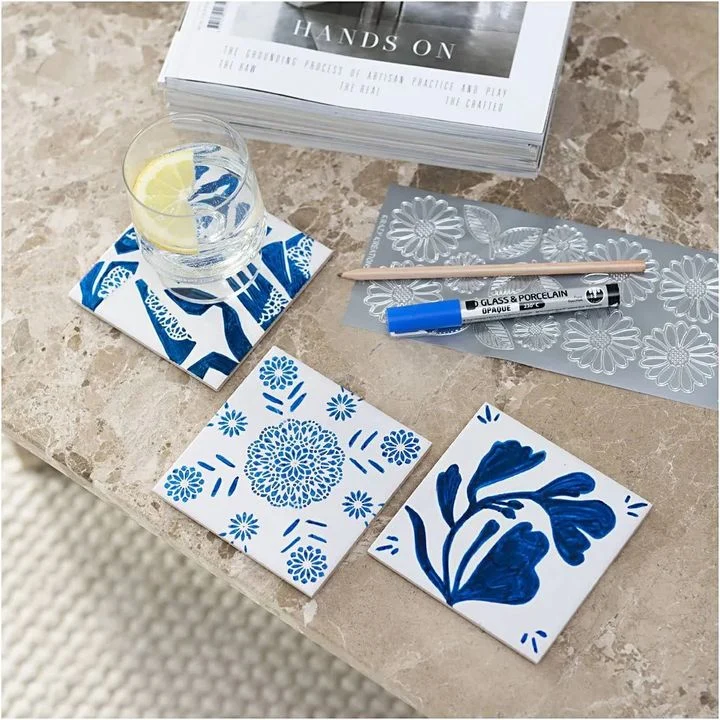 Mini Porcelain Painting Set - Coasters