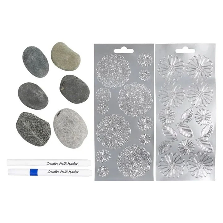 Mini Creative Stone Decorating Set - Blue