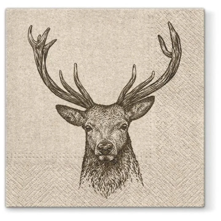 Eko Decoupage Napkins, Deer, 1 pc