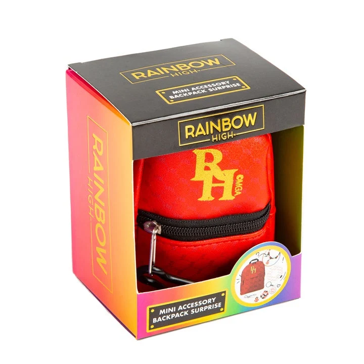 RAINBOW HIGH Mini Backpack with Accessories, Red