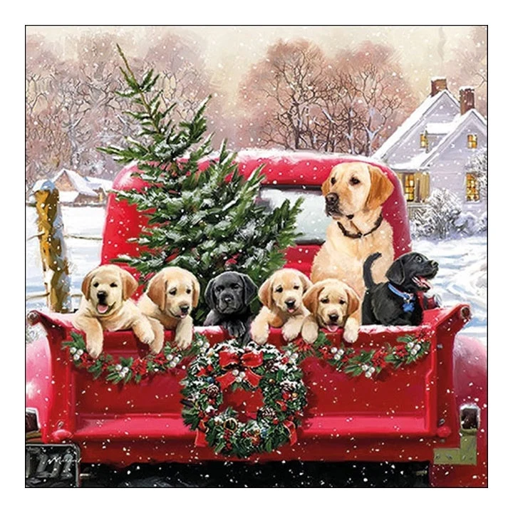 Eco Decoupage Napkins, Family Trip, 1 pc