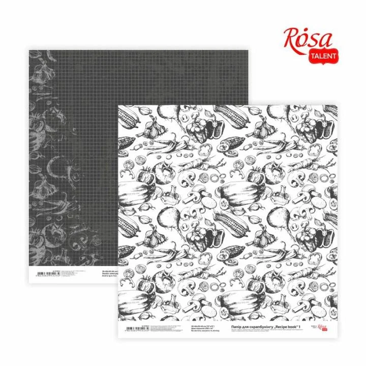 Scrapbooking Papers, 30.48 x 30.48 cm, Recipe Book