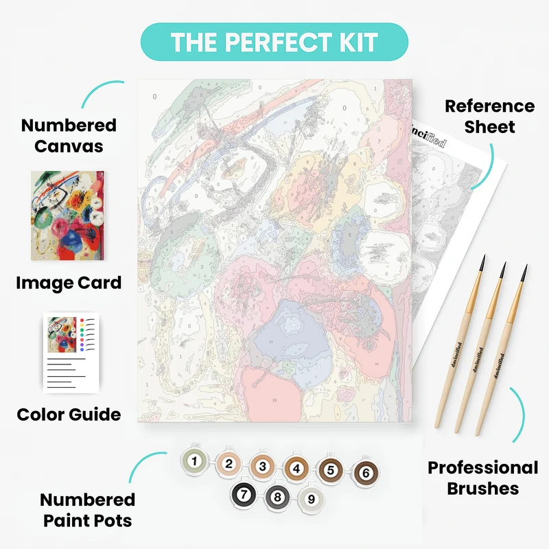 Black Lines - Paint by Numbers Kit