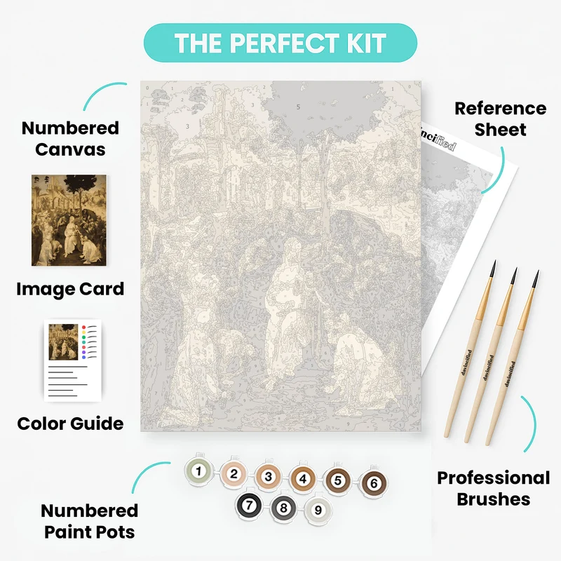 Adoration of the Magi - Paint by Numbers Kit