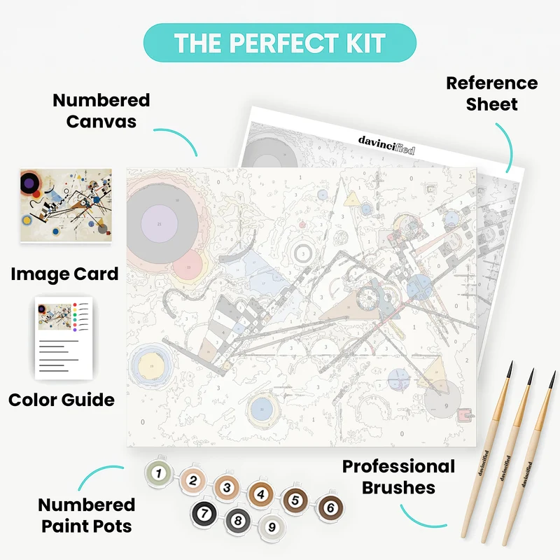 Composition VIII - Paint by Numbers Kit