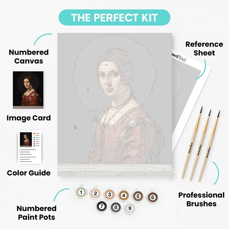La Belle Ferronniere - Paint by Numbers Kit