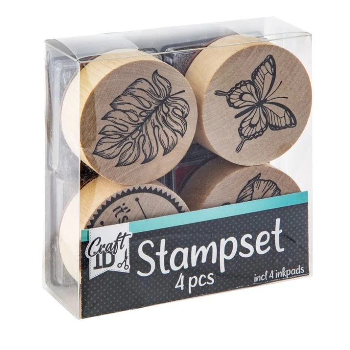 Wooden Nature Stamps Set of 4