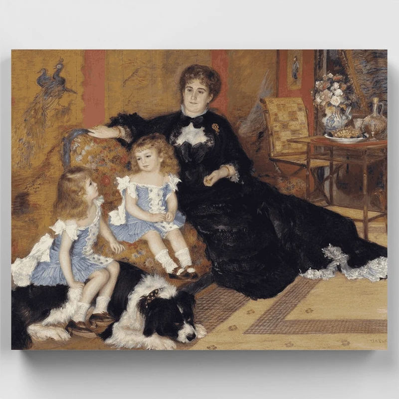 Madame Georges Charpentier and Her Children - Paint by Numbers Kit