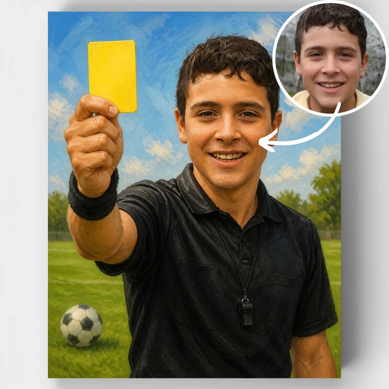 Young Referee - Custom Paint by Numbers Kit