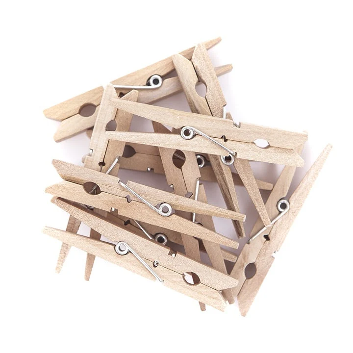 Wooden Clothespins 7.2 cm, Set of 10
