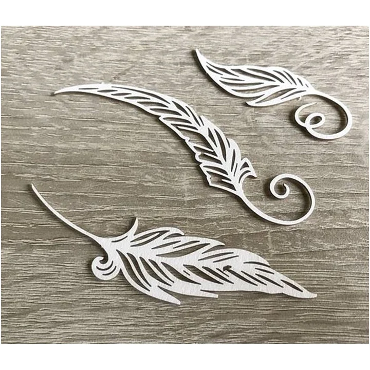 Decorative Wooden Feather Cutout