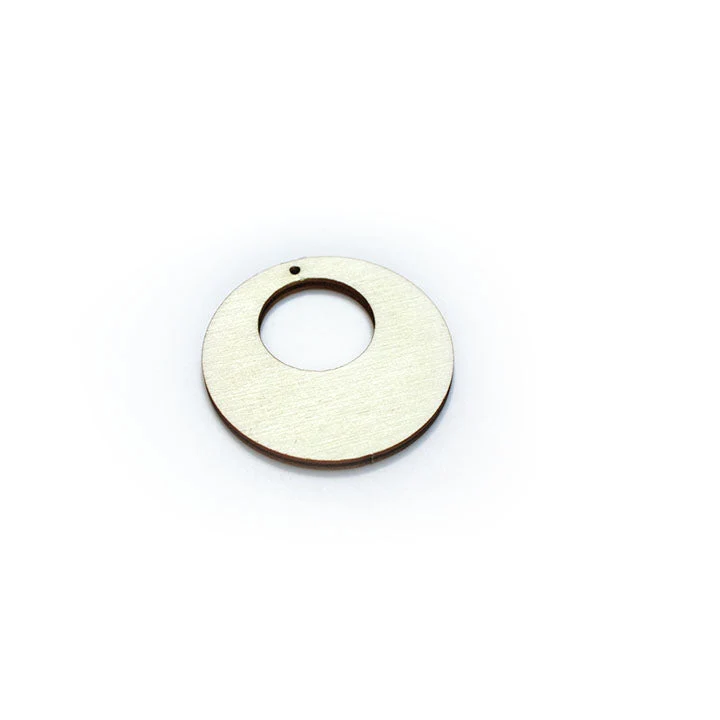 Wooden Jewelry-Making Blank, Circle 3