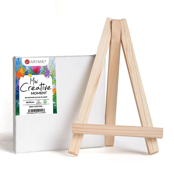 ARTMiE Mini Easel with Stretched Canvas