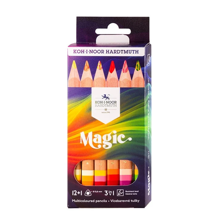 MAGIC Jumbo Colored Pencil Set of 12+1 FSC