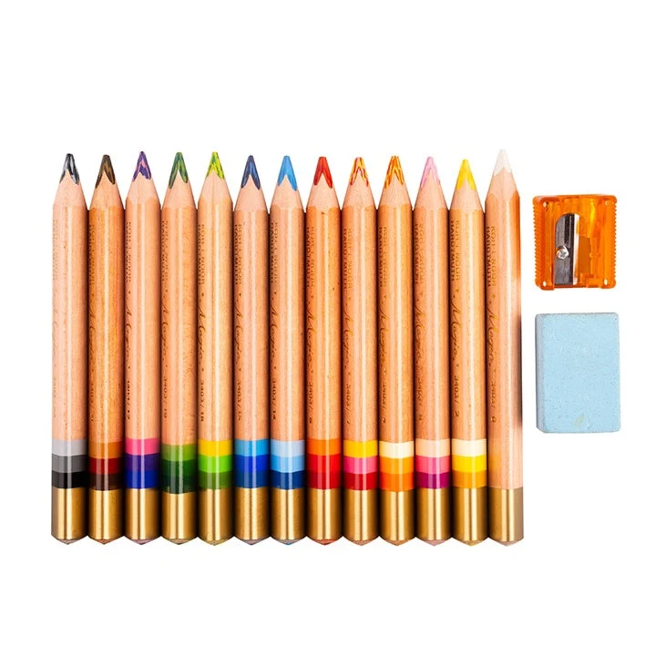 MAGIC Jumbo Colored Pencil Set of 12+1 FSC