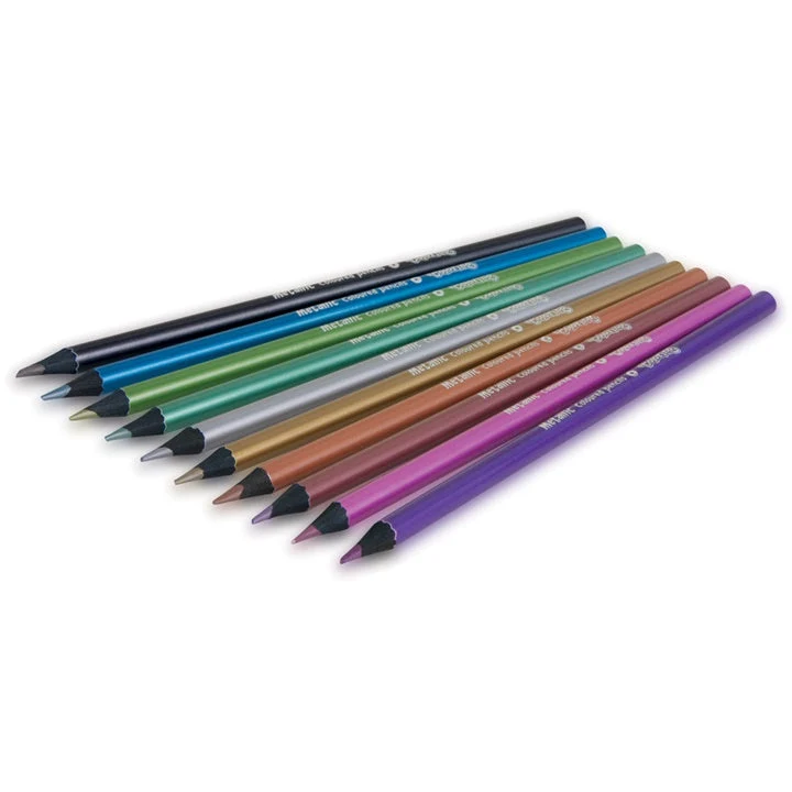 Colorino Metallic Colored Pencils, Set of 10