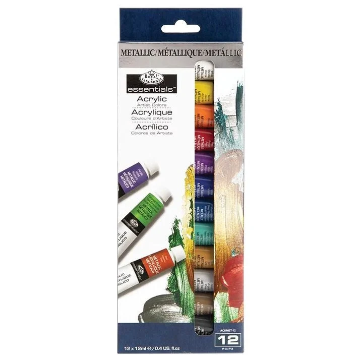 Royal & Langnickel Metallic Acrylic Paints 12 x 12 ml