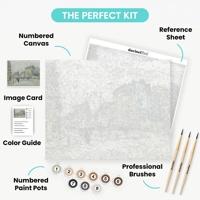Boulevard de Clichy - Paint by Numbers Kit