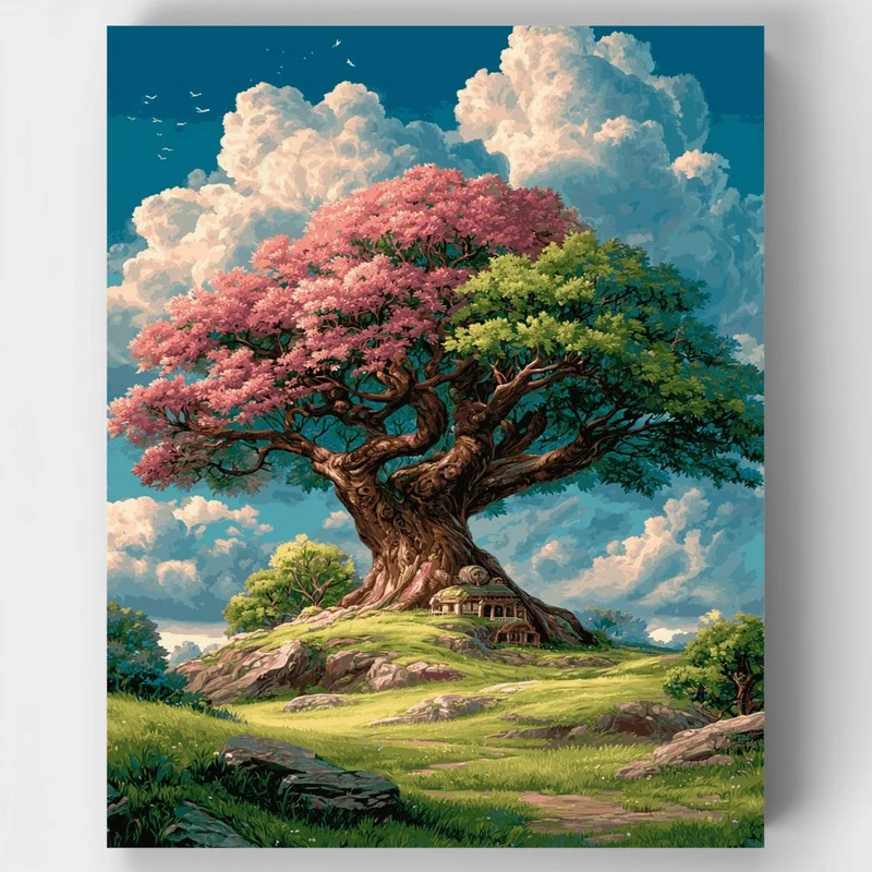 "Mystic Tree of Whispers" Paint by Numbers Kit