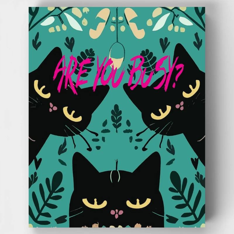 "cat 1" Paint by Numbers Kit