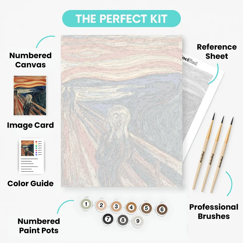 The Scream - Paint by Numbers Kit