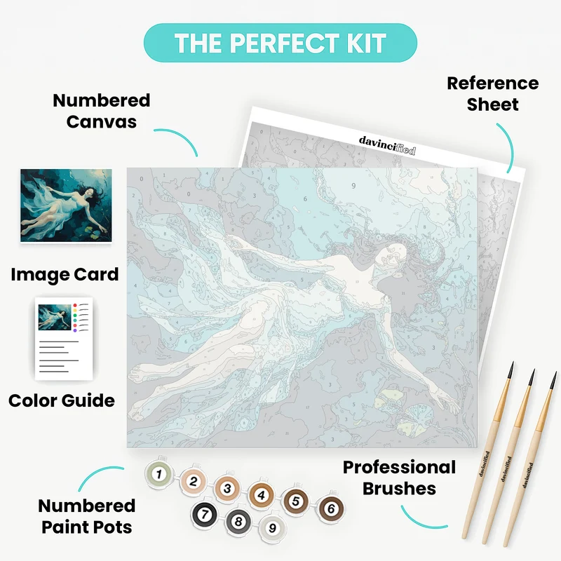 Underwater Goddess - Paint by Numbers Kit