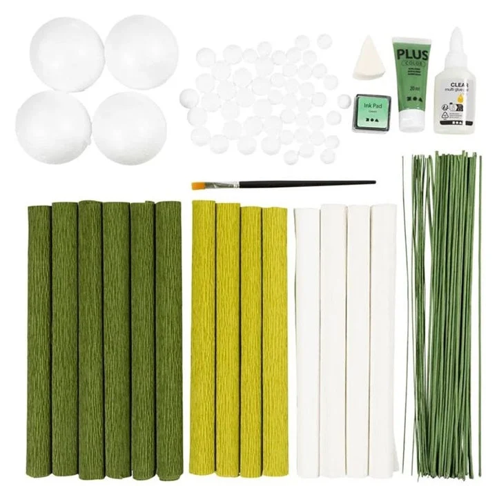 Maxi Creative Set for Making Crepe Paper Flowers