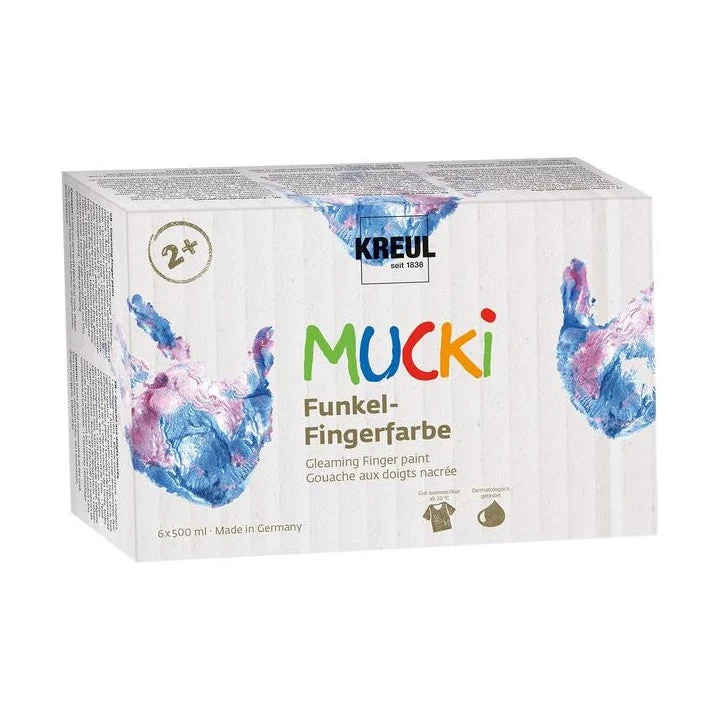 MUCKI Gloss Finger Paints for Kids
