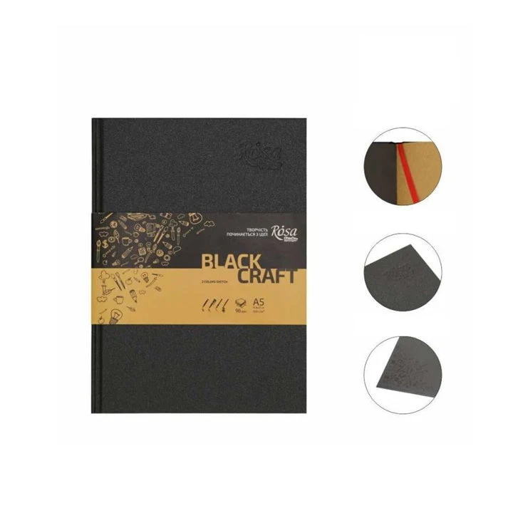Rosa Studio Black and Brown Sheets Sketch Pad A5